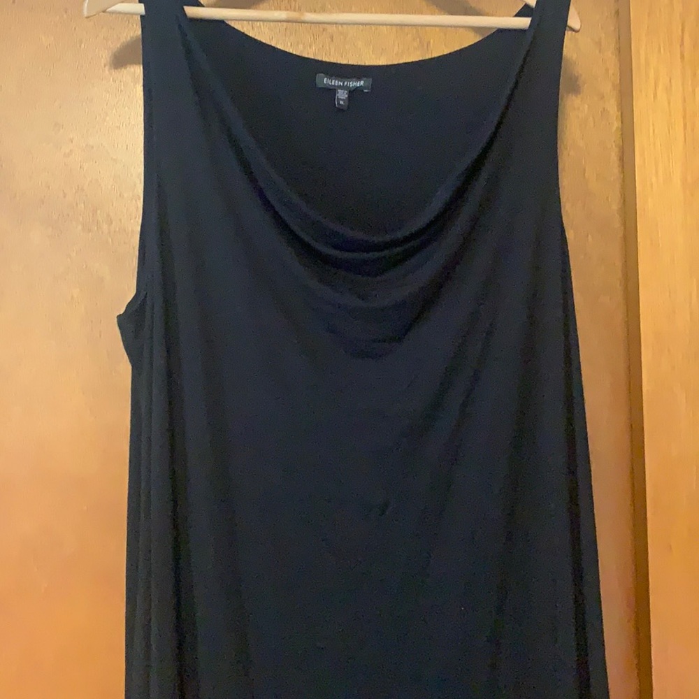 Eileen Fisher cowl neck tank dress